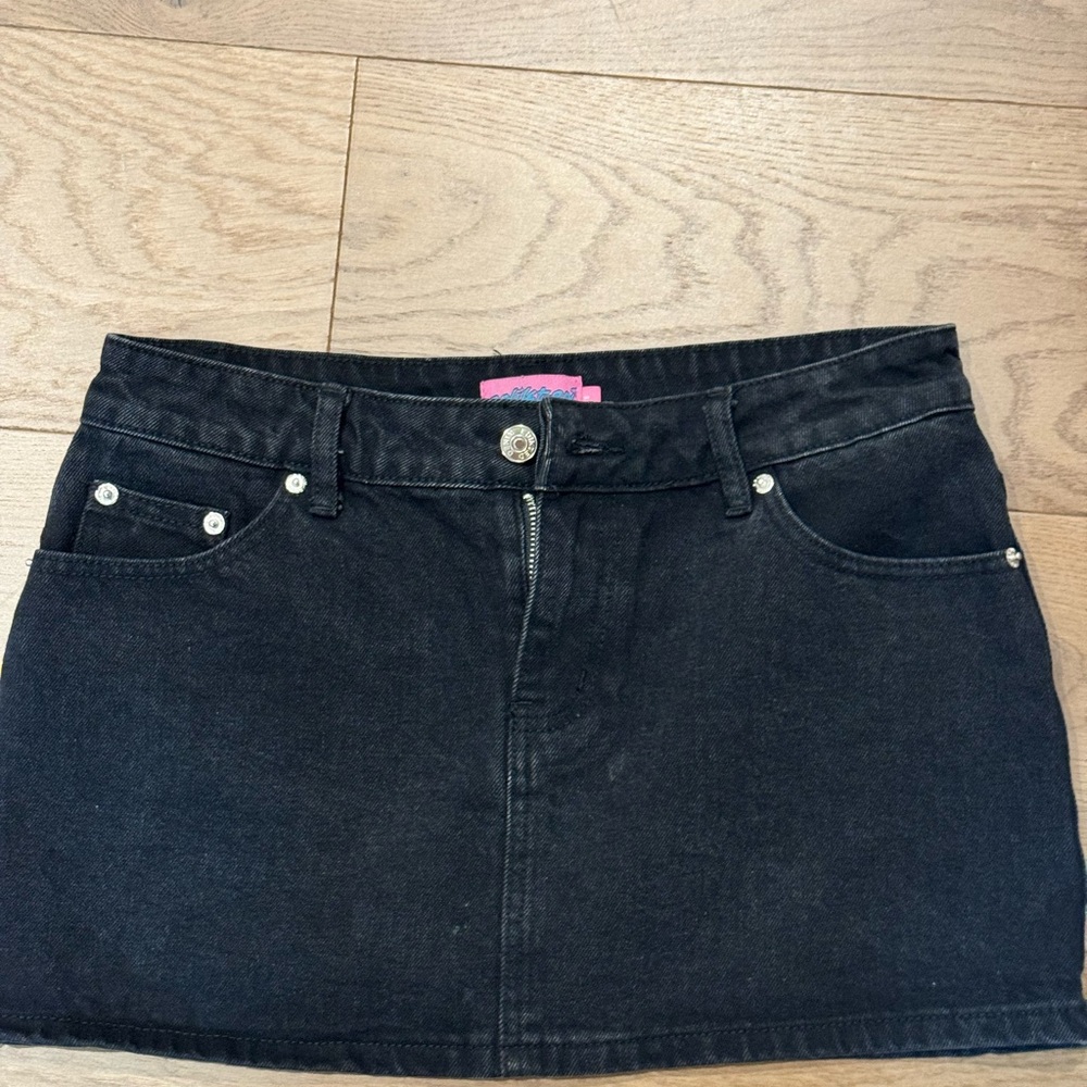 Edikted Black Mini Skirt Casual Night Out